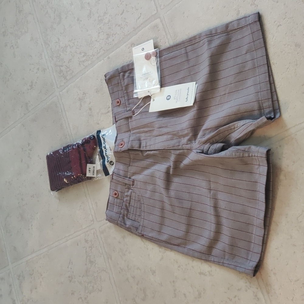 New!Tutto Piccolo Striped Shorts Vintage Retro Inspired Y2k Cottage Core Trendy